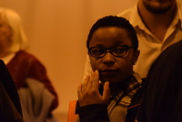 An audience member An audience member during the interval at a concert